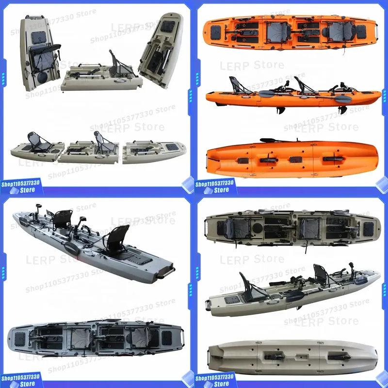 Fishing Kayak Sit In - Kayak Modular 14.5FT Dua Kursi, Kayak