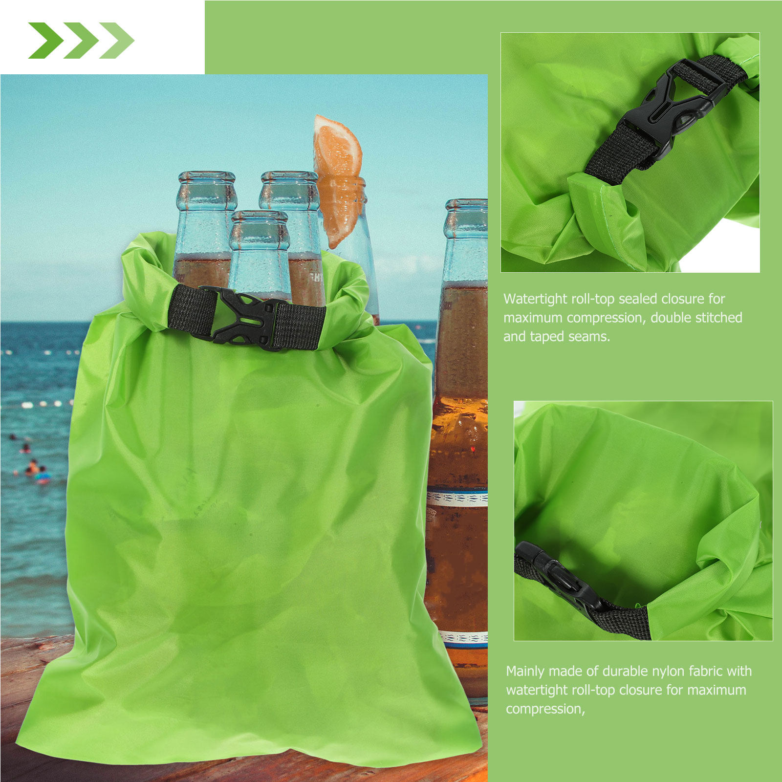 3Pcs Tas Penyimpanan Tahan Air - Fishing Kayak Storage Bag ulasan dan harga